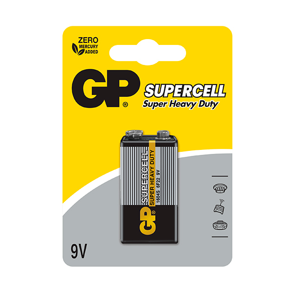 Элемент питания GP Supercell 6F22/1604S-2UE1