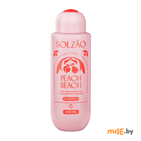 Гель для душа Solzao Peach Beach с экстрактом персика 400 мл