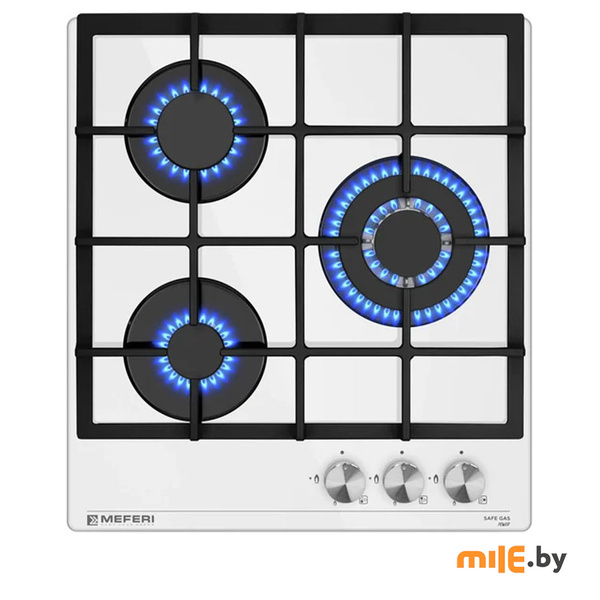 Варочная панель газовая MEFERI MGH453WH GLASS POWER