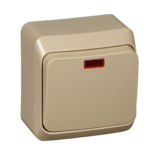 Выключатель Schneider Electric Этюд BA10-005K 1 клавиши (кремовый)