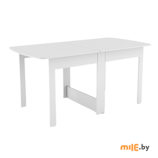 Стол-книжка BonMebel Тайга Миди (белый) 156x78 см