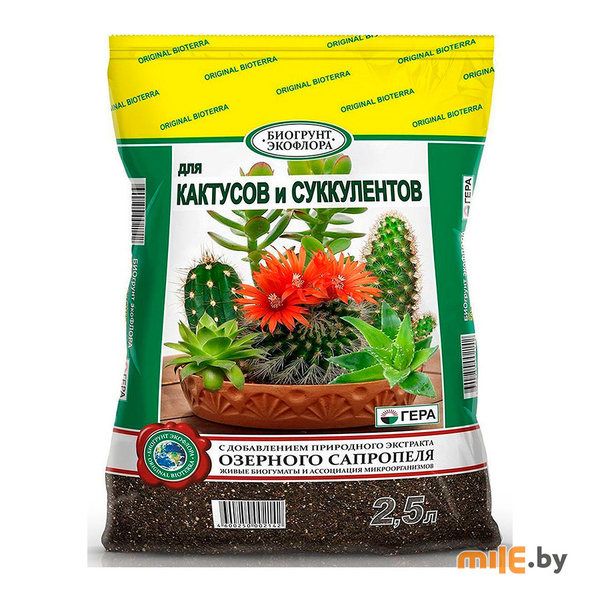 БиоГрунт для кактусов и суккулентов Гера 2,5 л