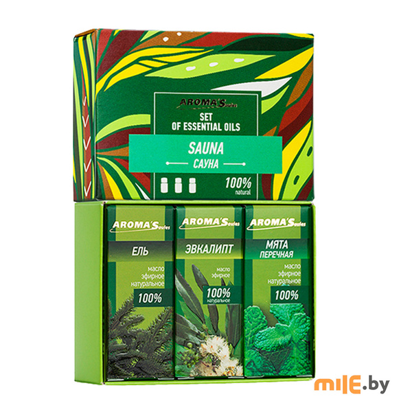 Набор эфирных масел Aroma Saules Sauna 3х10 мл