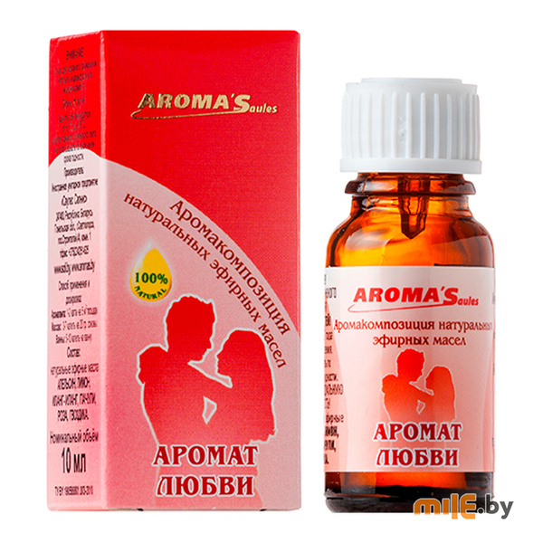 Аромакомпозиция масел эфирных натуральных Aroma Saules Аромат любви 10