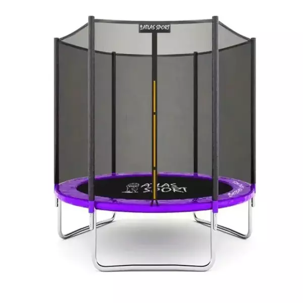 Батут Atlas Sport 183 см (6ft) с внешней сеткой без лестницы PURPLE