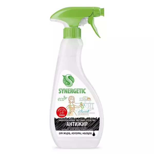 Чистящее средство Synergetic от жира, копоти, нагара Антижир 0,5 л