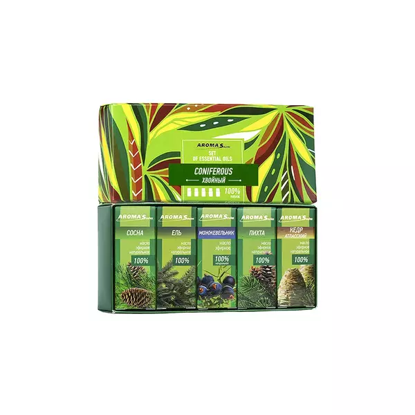 Набор эфирных масел Aroma Saules Хвойный 5x10 мл