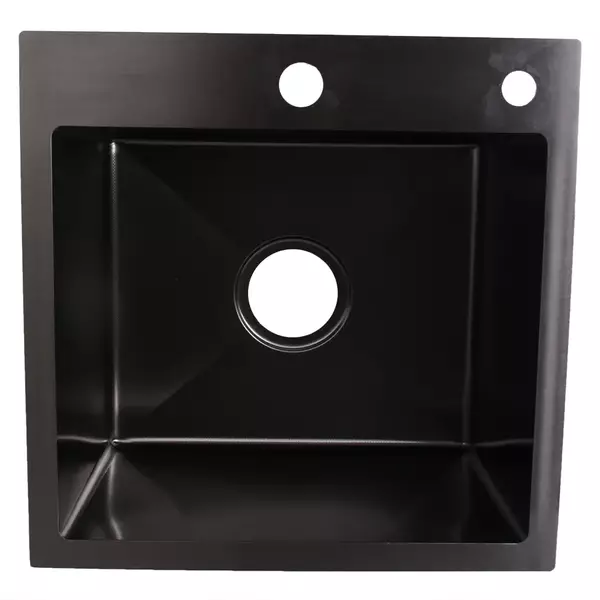Мойка Wisent 450x450 графит (сифон NL 02B, коландер, дозатор)