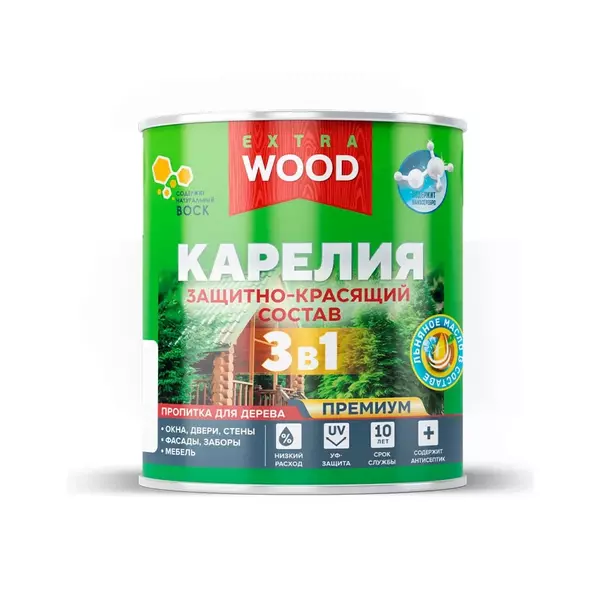 Защитно-красящий состав 3в1 для древесины Farbitex Profi Wood Extra бе