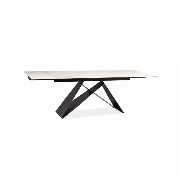 Стол обеденный SIGNAL WESTIN III Ceramic 160 белый/черный матовый 160-