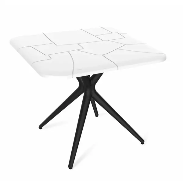 Стол Sheffilton SHT-TU30/TT30 83/83 SHT-СП01 белый/черный