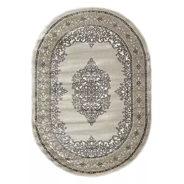 Ковер Alvita 1,6x2,3 м (7631A-S-CREAM-D-VIZON-OVAL V60)