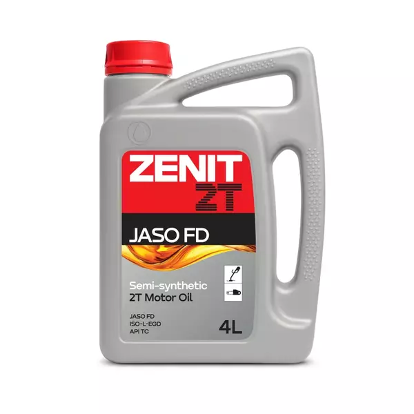 Масло моторное ZENIT 2T JASO FD, 4 л