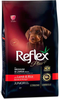 Сухой корм для собак Reflex Plus Junior Для средних и крупных пород с 