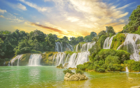 Фотообои листовые Citydecor Тропический водопад 2