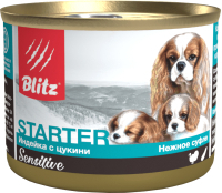 Влажный корм для собак Blitz Pets Sensitive Starter Индейка с цукини Н