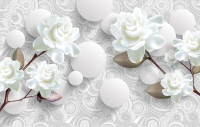 Фотообои листовые Citydecor Цветочная абстракция 7 3D