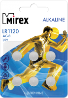 Комплект батареек Mirex AG8/LR1120 1.5V / 23702-LR1120-E6