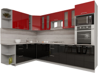 Кухонный гарнитур Interline Мила Gloss 1.88x3.0 левая