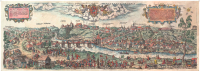 Настенная карта Белкартография Гродна 1568 год: рэканструкцыя гравюры