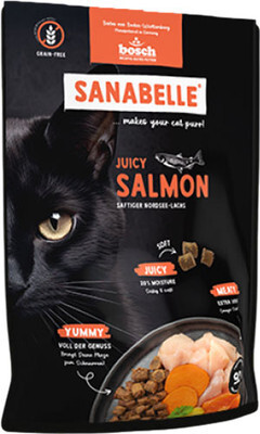 Полувлажный корм для кошек Bosch Petfood Sanabelle Juicy с лососем