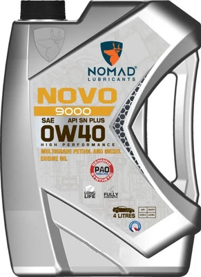 Моторное масло NOMAD Novo 9000 0W-40 API SN PLUS ACEA A3/B4 / 32377
