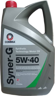 Моторное масло Comma Syner-G 5W40 / SYN5L
