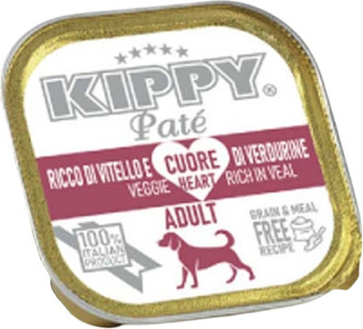 Влажный корм для собак Kippy Паштет с телятиной и овощами