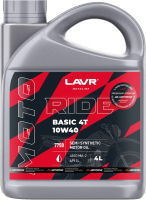 Моторное масло Lavr Moto Ride Basic 4T 10W40 SL / Ln7750