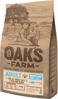 Сухой корм для кошек Oak's Farm Беззерновой для взрослых кошек. Белая 