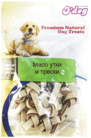 Лакомство для собак O'dog Мясо утки и трески