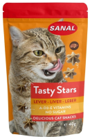 Лакомство для кошек Sanal Tasty Stars Liver / 3880SC