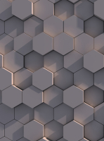Фотообои листовые Vimala 3D Шестиугольники 3