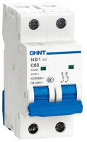 Выключатель автоматический Chint NB1-63DC 2P 3A 6kA C 500В DC (R) / 18