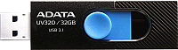 USB flash накопитель A-data DashDrive UV320 32GB Black/Blue (AUV320-32