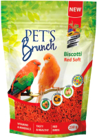 Корм для птиц Pet's Brunch Biscotti Red Soft Функциональный десерт