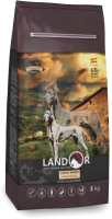 Сухой корм для собак Landor Для взрослых собак крупных пород ягненок с