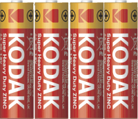 Комплект батареек Kodak Super Heavy Duty Zinc AA R6 4S