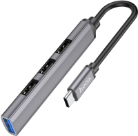 USB-хаб Hoco HB26 Type-C на 4 (USB3.0+USB2.0x3)