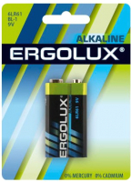 Батарейка Ergolux 6LR61 Alkaline BL-1