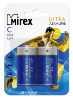 Комплект батареек Mirex R14 C 1.5V / 23702-LR14-E2
