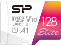 Карта памяти Silicon Power Elite V10 128GB MicroSDXC + адаптер (SP128G