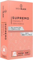 Кофе в капсулах Carraro Brew Black Supremo стандарта Nespresso