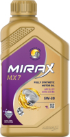 Моторное масло MIRAX MX7 5W30 SL/CF A3/B4 / 607026
