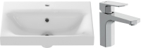 Умывальник со смесителем Cersanit Moduo Slim 50 / S-UM-MOD50SL/1 + 630