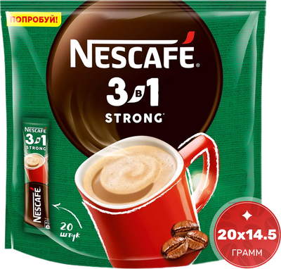 Кофейный напиток Nescafe 3в1 Крепкий