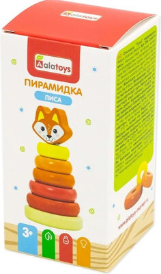 Развивающий игровой набор Alatoys Пирамидка. Лиса / П19
