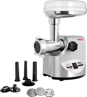 Мясорубка электрическая Aresa И насадка соковыжималка AR-3803 / AR-210