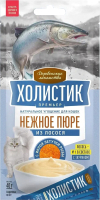 Лакомство для кошек Деревенские лакомства Холистик Нежное пюре из лосо