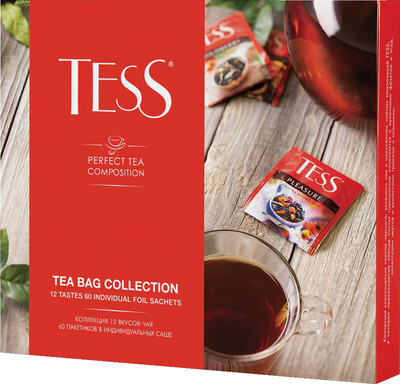 Чай пакетированный Tess Tea bag collection 12 видов
